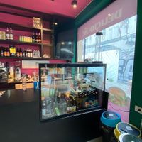 Drinks and cakes are available at FunKink Burgers in Bucharest