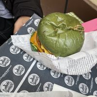 Double loaded burger at FunKink Burgers in Bucharest