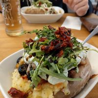 Kumpir Toscana vegan style at Erdapfel in Bochum