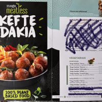 Vegan menu   at Ta Kroupia in Leros