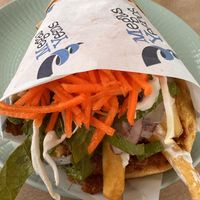 Vegan gyros   at Ta Kroupia in Leros