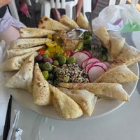 Mediterranean hummus without the feta at Black Sheep in Beaufort