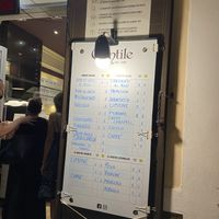 Menu with marked vegan options at Gelateria Gentile  in Bari