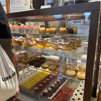 two vegan options: veganotto and biscottone vegano  at Gelateria Gentile  in Bari