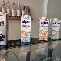 Plant based barista milks at KK's in Maastricht