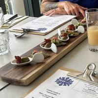 Vegan ‘amuse bouche’ made especially   at Iris Café in Bardigues