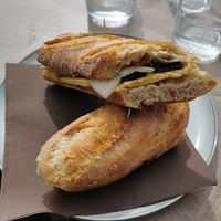 Anja Paerson Sandwich at Oxygène Café in Tignes