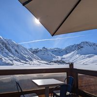 Great view! at Oxygène Café in Tignes