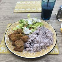 Chicken and rice, potato salad   at Leah's Place  in Wolverhampton