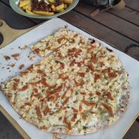 Flammkuchen Zwiebeln und Schmeckt at Kiosk an der Schlicht in Neuhofen