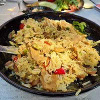 curry au seitan at De Blauwe Schuit in Leuven