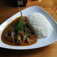 Okra curry at Kashmir in Brasov