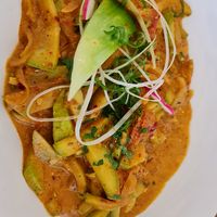 Zucchini korma at Kashmir in Brasov