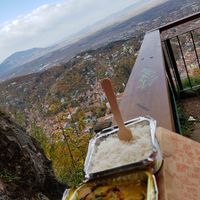 Took the food on the Tîmpa (Tâmpa) mountain. Take care not to leave garbage there. at Kashmir in Brasov