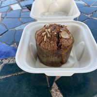 Banana chocolate chip muffin!  at The Gathering Grounds Coffee Co in Deerfield Beach