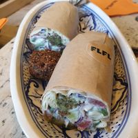 falafel wrap at FLFL Haarlem in Haarlem