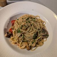 Vegan spaghetti (modified vegetarian dish) at Prato in Brasov