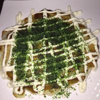 Okonomiyaki  at Aju in Osaka
