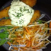 Vegan shrimp fries, really, its NOT shrimp but taste like it!!! at Aju in Osaka