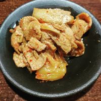 Vegan kimchi pork at Aju in Osaka