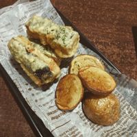 Vegan fried fish with potatoes at Aju in Osaka
