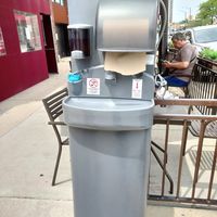 Great hand wash unit at Edgewater Tacos in Chicago