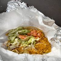 Nice double soft taco shell at Edgewater Tacos in Chicago