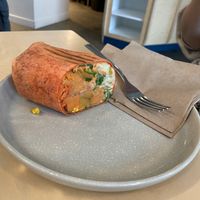 Falafel wrap  at Le Philtre Café in Quebec
