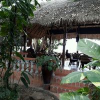 Garden  at Mut Mee Restaurant in Nong Khai