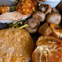 Veggie breakfast - minus the eggs   at The Gillies Cafe in Yungaburra