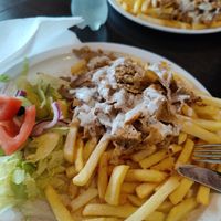 Vegan kebab at Järnvägskiosken Pizzeria in Mora