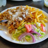 Vegan kebab at Järnvägskiosken Pizzeria in Mora