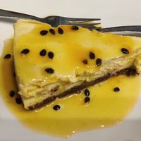 Vegan passionfruit cheesecake at Local - Av 24 in Lisbon