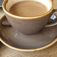 Dirty chai, started drinking, looked better at The Green Lane Social in Chinley