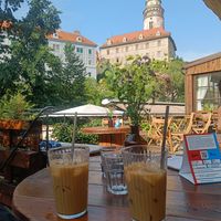 Coffee shakes at Drunken Coffee in Cesky Krumlov