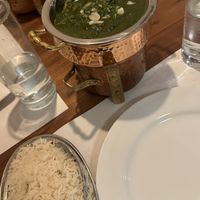 Palak tofu and rice   at Namaste Nepal in Graz