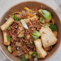 Tofu chow mein bowl at East Street by Tampopo - Kiosk in Manchester