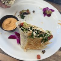 Green burrito. Hardy meal, I recommend   at Victory Caffe in Van Nuys