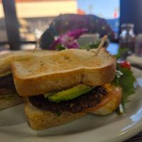 Sausage sandwich at Victory Caffe in Van Nuys