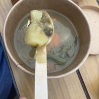 Vegan vegetable soup  at Bio-Insel Stralsund in Stralsund