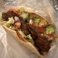 Build your own gyro (falafel, hummus and veggies)  at Gyroville in Kendall