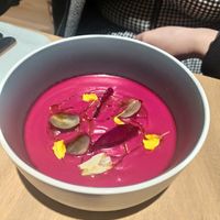 Gazpacho de remolacha at Ruda in Villacarriedo