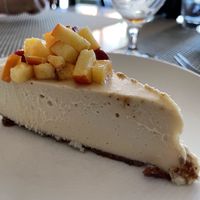 Peach cheesecake  at True Bistro in Somerville
