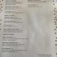 Menu at True Bistro in Somerville