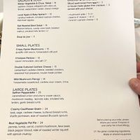 Our menu! Keep in mind that it changes, so check ahead of time if you want to know your options.   at True Bistro in Somerville