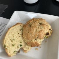 Scallion biscuit  at True Bistro in Somerville