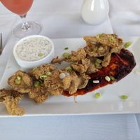 Fried oyster mushrooms at True Bistro in Somerville