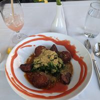 Pea stew at True Bistro in Somerville