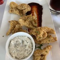 Oyster mushrooms   at True Bistro in Somerville