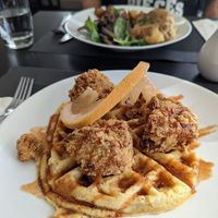 Tofu and Waffles at True Bistro in Somerville
